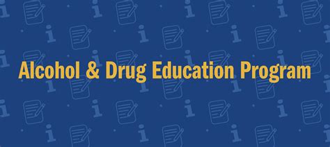 state approved drug education classes.